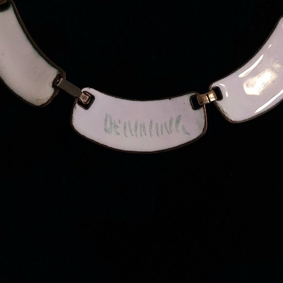 MCM KAY DENNING Enamel on Copper Necklace - Picture 3 of 9